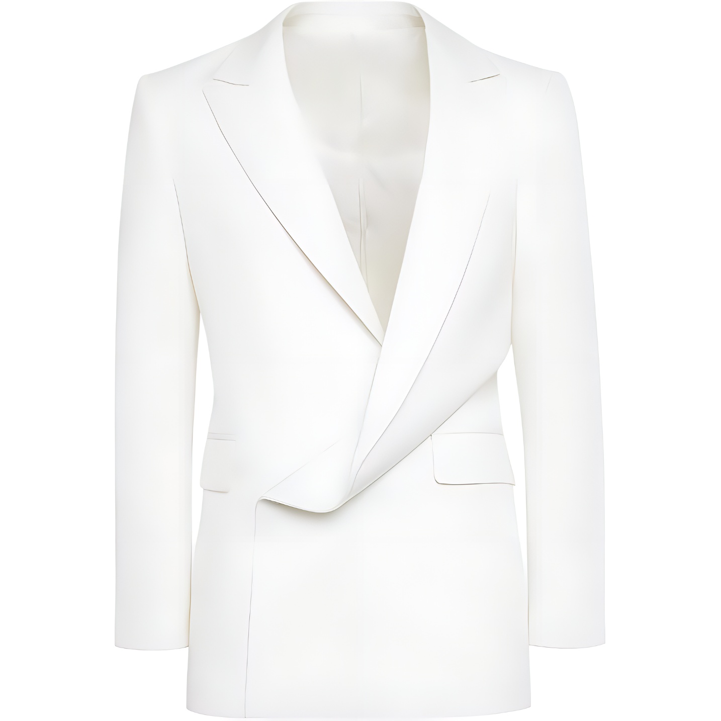Alexander McQueen White Single-Breasted Solid Long Sleeve Jacket 745595-QVU91-9016