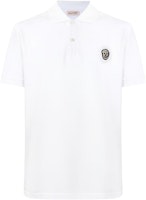 Alexander McQueen White Skull Embroidered Polo Shirt. 622106-QRX33-9000 Alexander McQueen White Skull Embroidered Polo Shirt. 622106-QRX33-9000