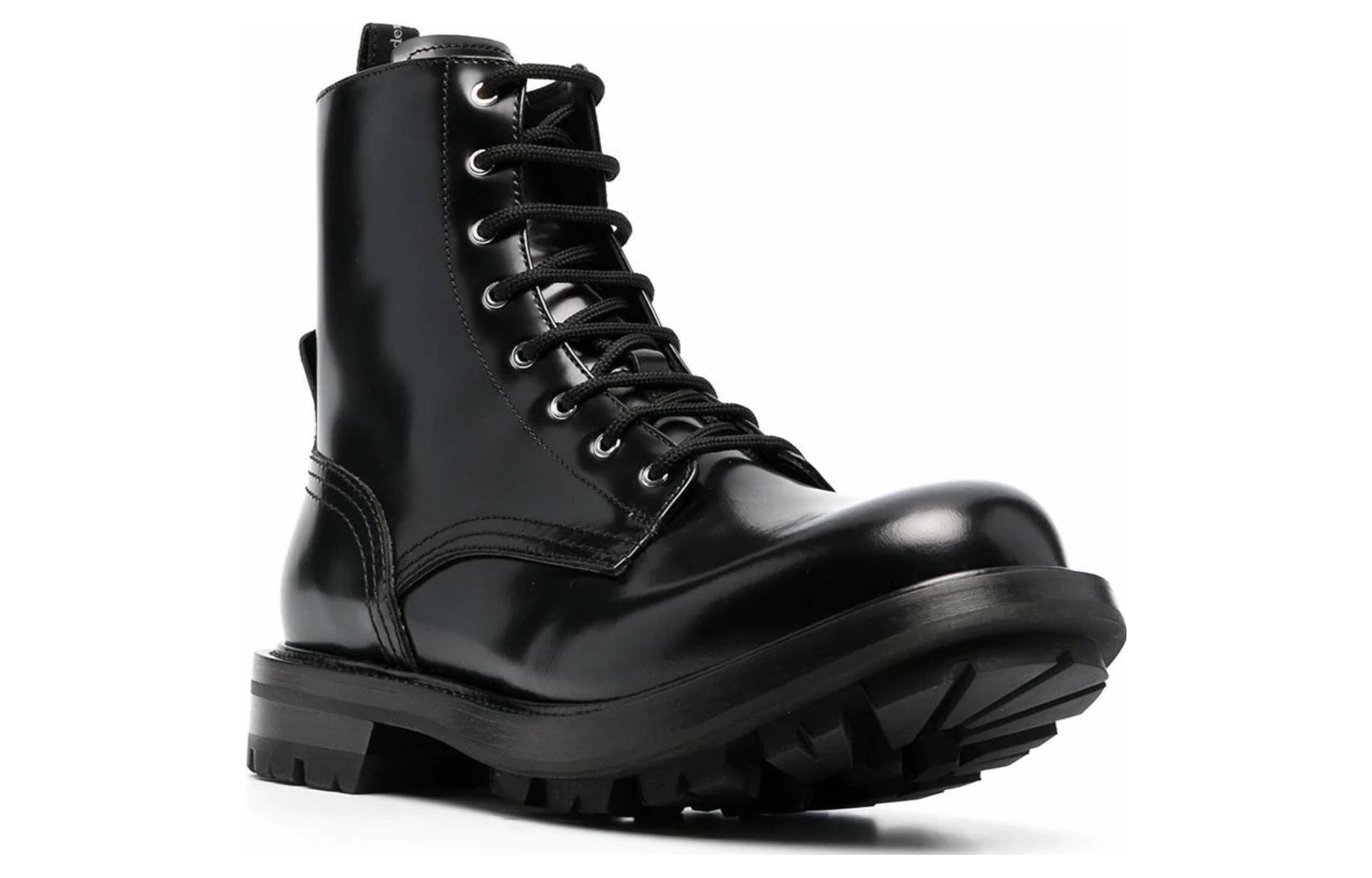 Lookbook Bota de Trabajo Alexander McQueen 'Negra' 651621-WHZ80-1000