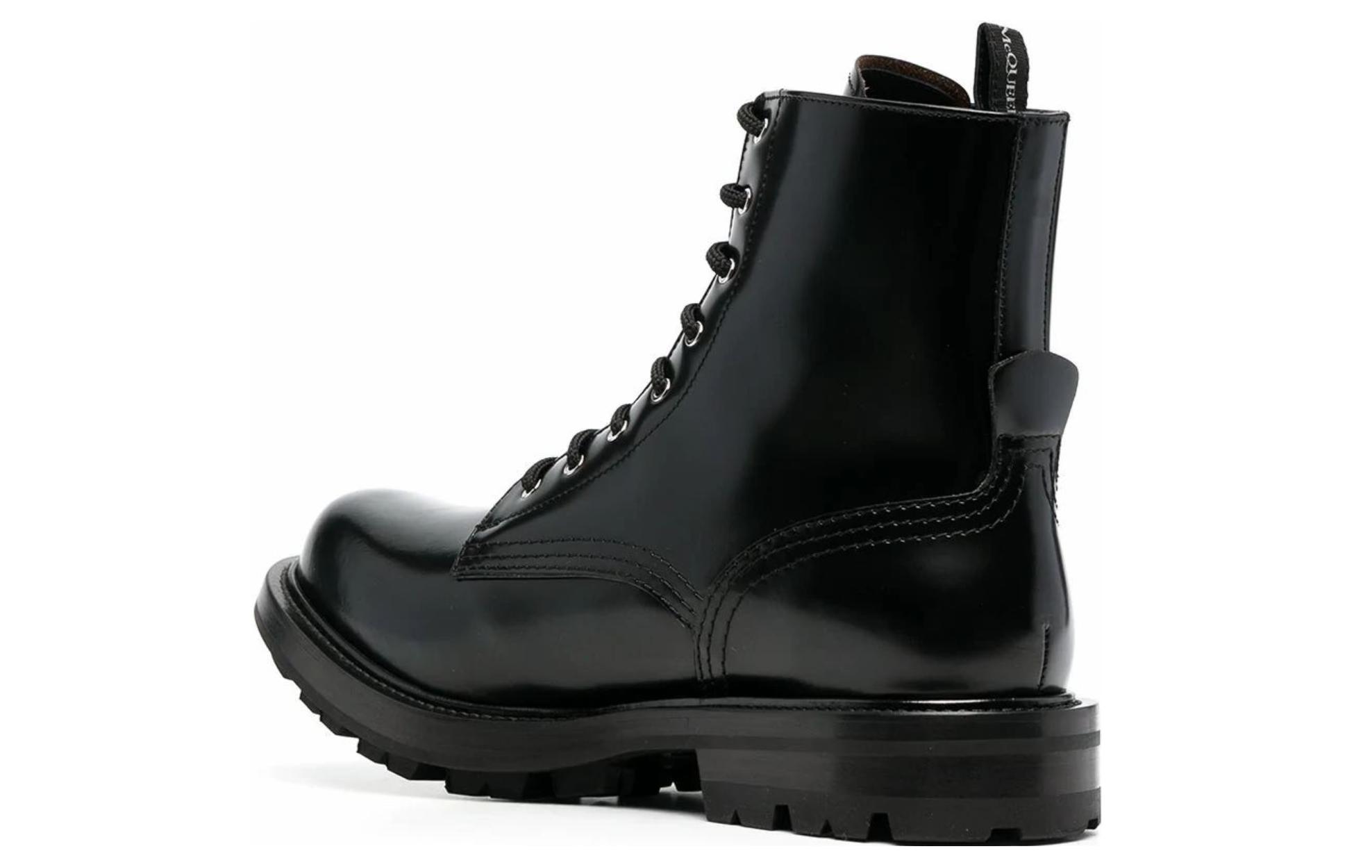 Shop Bota de Trabajo Alexander McQueen 'Negra' 651621-WHZ80-1000