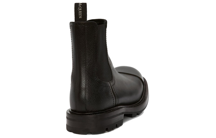 Shop Stivaletto Chelsea Alexander McQueen Worker ''Nero'' 667911-WHSZ4-1000
