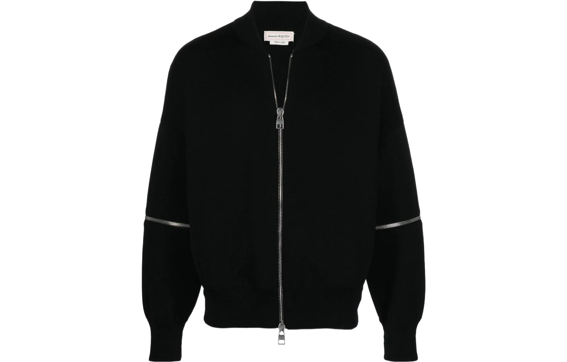 Alexander McQueen Zipper Detail Bomber Jacket 689425-Q1XDL-1000