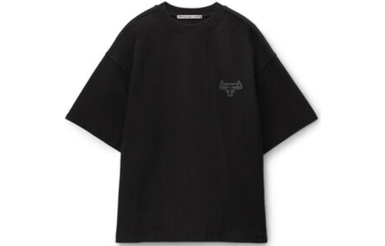 Alexander Wang  Black Crewneck Graphic T-Shirt 6CC3231009-001
