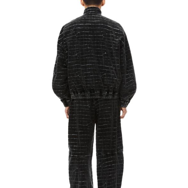 Shop Alexander Wang Jaket Lengan Panjang Zip Bertekstur Buaya dalam Warna Lada. 6CC3242042095A