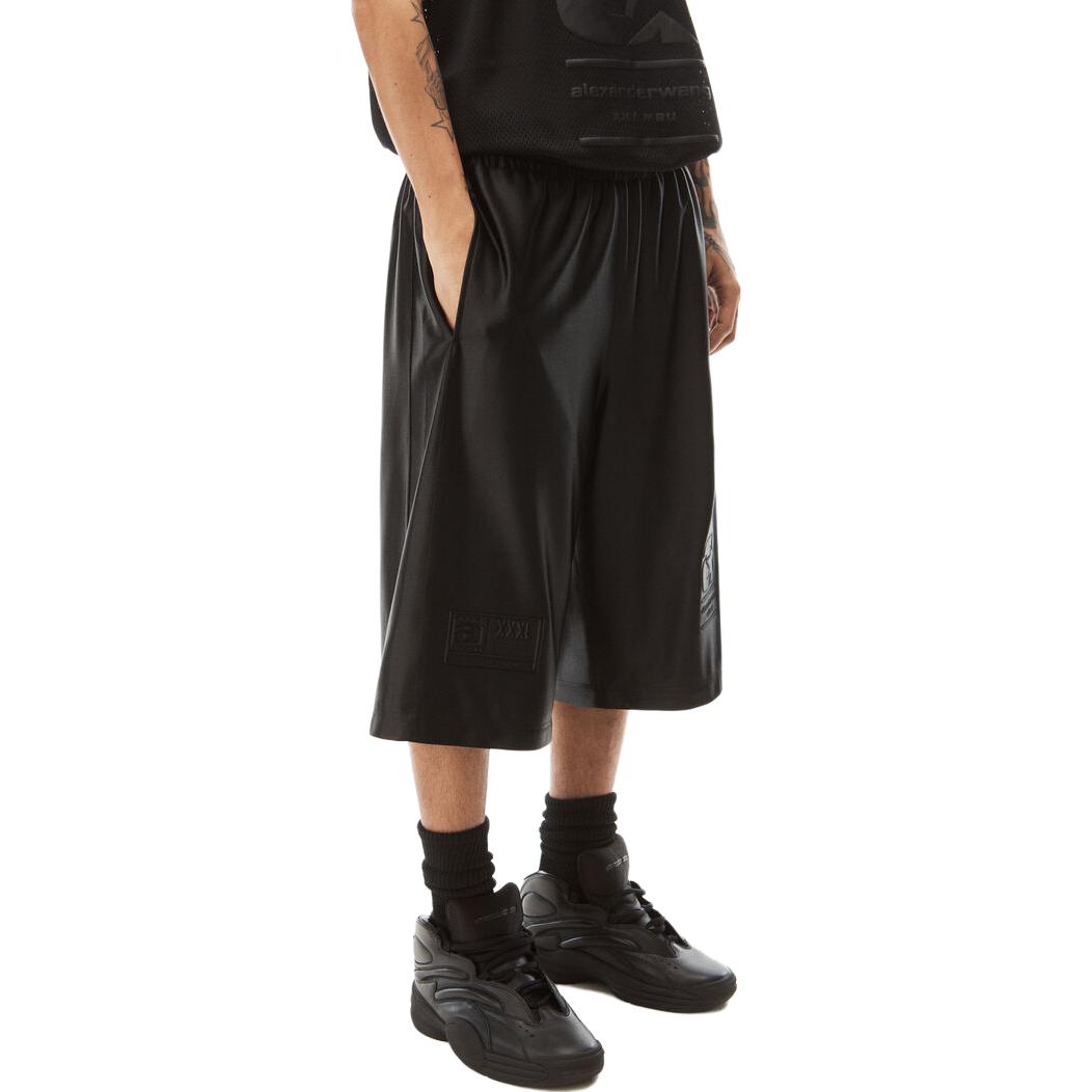 Alexander Wang  Loose Fit Solid Color Elastic Waist Casual Shorts. 6CC3234005-001 圖 4