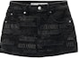 Order Alexander Wang Skirt Denim Hitam Slim Fit Minimalis. 1WC3245375-011