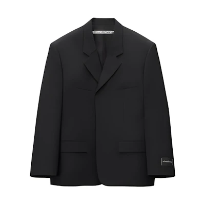 Alexander Wang Solid Color Loose V-Neck Long Sleeve Blazer 6WC3232010-001