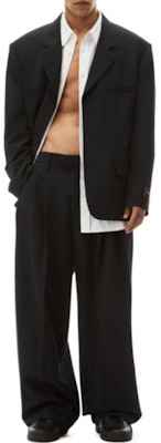 Alexander Wang Blazer Suelto de Manga Larga y Cuello en V Color Sólido 6WC3232010-001 Lookbook Alexander Wang Blazer Suelto de Manga Larga y Cuello en V Color Sólido 6WC3232010-001