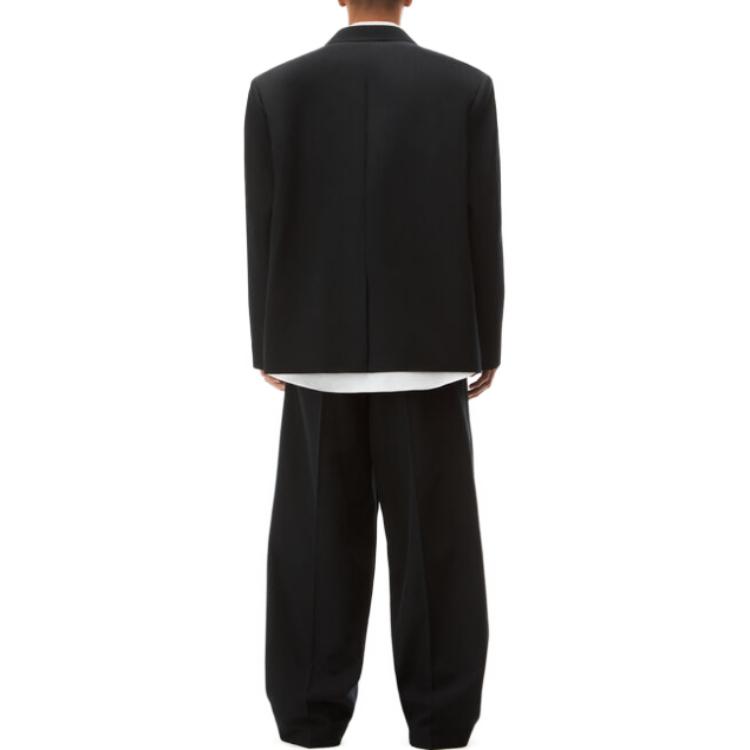 Shop Alexander Wang Blazer Suelto de Manga Larga y Cuello en V Color Sólido 6WC3232010-001