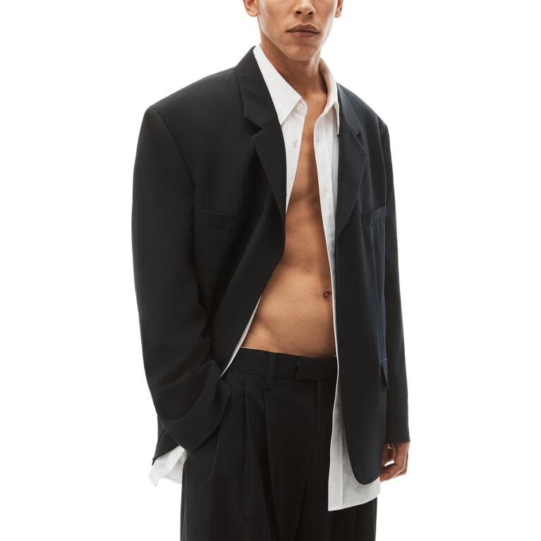 Purchase Alexander Wang Blazer Suelto de Manga Larga y Cuello en V Color Sólido 6WC3232010-001