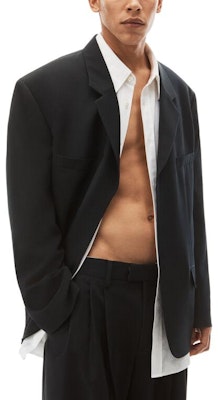 Alexander Wang Blazer Suelto de Manga Larga y Cuello en V Color Sólido 6WC3232010-001 Purchase Alexander Wang Blazer Suelto de Manga Larga y Cuello en V Color Sólido 6WC3232010-001