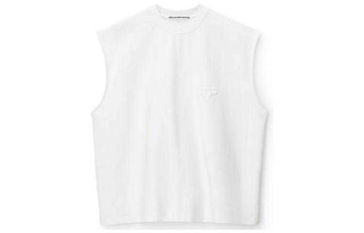 Alexander Wang  Solid Color Sleeveless Pullover Tank Top - White 6CC3231008-100