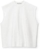 Alexander Wang Solid Color Sleeveless Pullover Tank Top - White 6CC3231008-100 Alexander Wang Solid Color Sleeveless Pullover Tank Top - White 6CC3231008-100