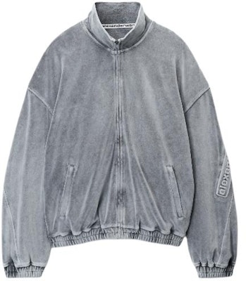 Alexander Wang 洗灰色絨面拉鍊長袖外套。 6CC12420160-96A Order Alexander Wang 洗灰色絨面拉鍊長袖外套。 6CC12420160-96A