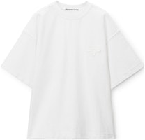 Alexander Wang White Graphic Print Crew Neck T-Shirt 6CC3231009-100 Alexander Wang White Graphic Print Crew Neck T-Shirt 6CC3231009-100