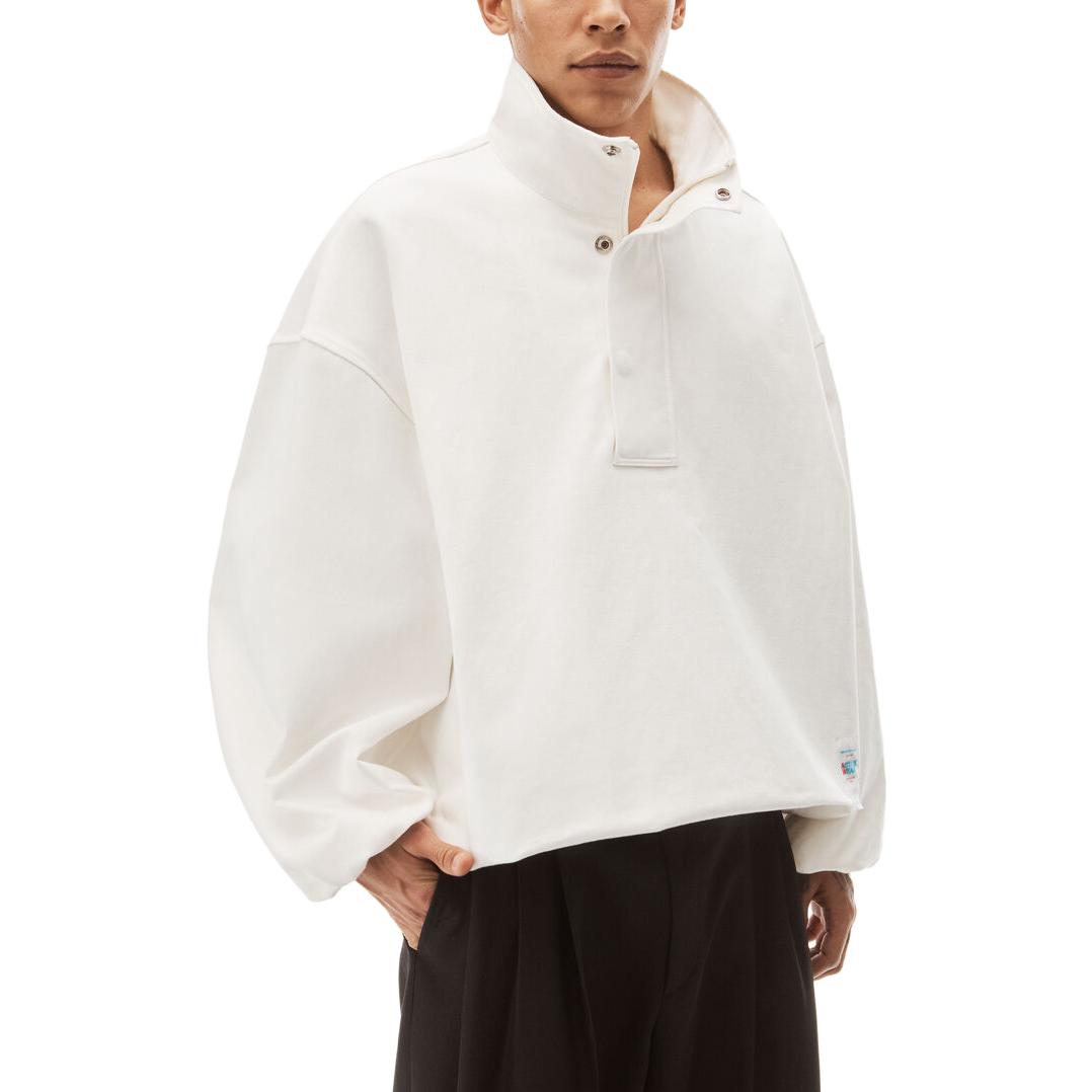 Purchase Alexander Wang Chaqueta Blanca con Estampado de Letras y Cuello Alto. 6WC3232011-100