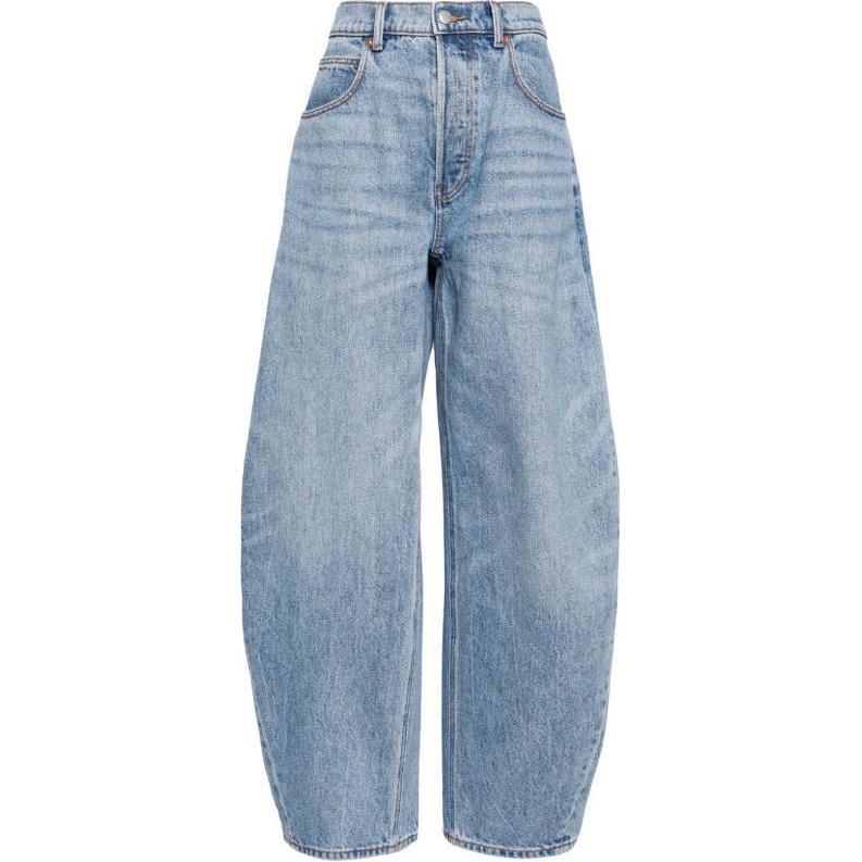 Alexander Wang  Wide-Leg Denim Jeans with Belt Loops Blue. 4DC2244264-486