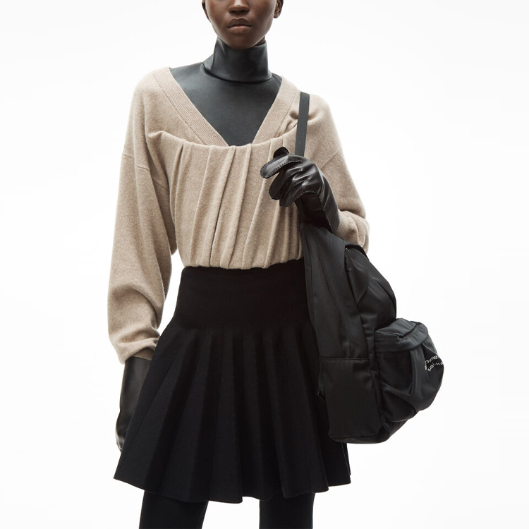 Purchase Alexander Wang Skirt Mini Pleated A-Line Hitam Kasual 1KC1205036-001