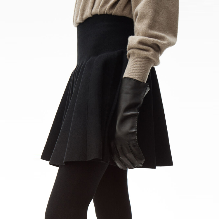 Details for Alexander Wang Skirt Mini Pleated A-Line Hitam Kasual 1KC1205036-001