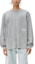 Lookbook Alexander Wang Acid Wash Logo Print Knit Long Sleeve T-Shirt Unisex - Grey UCC3221537-027