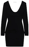 Alexander Wang Black Layered Open-Back Dress - Autumn Collection 4KC1207073-995 Alexander Wang Black Layered Open-Back Dress - Autumn Collection 4KC1207073-995