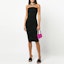 Lookbook Alexander Wang 黑色無肩帶無袖迷你洋裝附字母肩帶 1KC1226024-001
