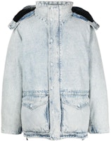 Alexander Wang Bleached Denim Effect Loose-Fit Long Sleeve Jacket Unisex. UDC4222243-270 Alexander Wang Bleached Denim Effect Loose-Fit Long Sleeve Jacket Unisex. UDC4222243-270