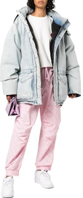 Alexander Wang Bleached Denim Effect Loose-Fit Long Sleeve Jacket Unisex. UDC4222243-270 Lookbook Alexander Wang Bleached Denim Effect Loose-Fit Long Sleeve Jacket Unisex. UDC4222243-270