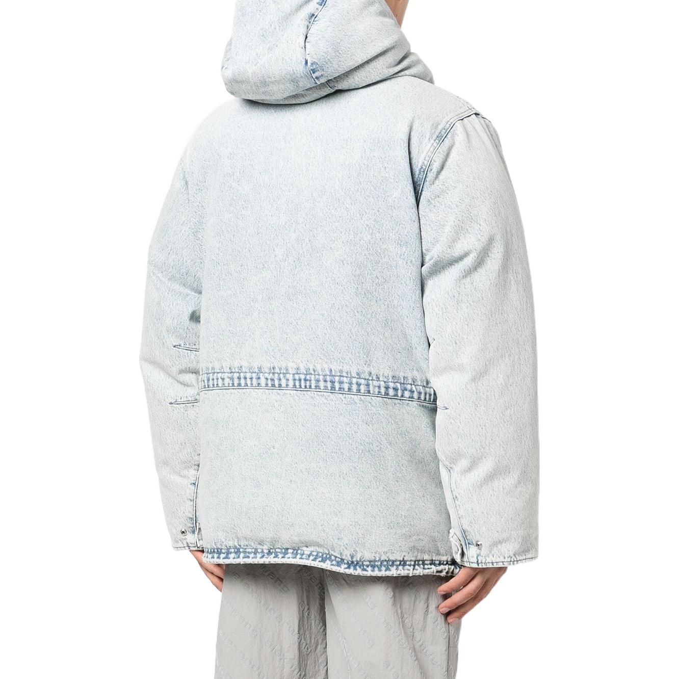 Purchase Alexander Wang Bleached Denim Effect Loose-Fit Long Sleeve Jacket Unisex. UDC4222243-270