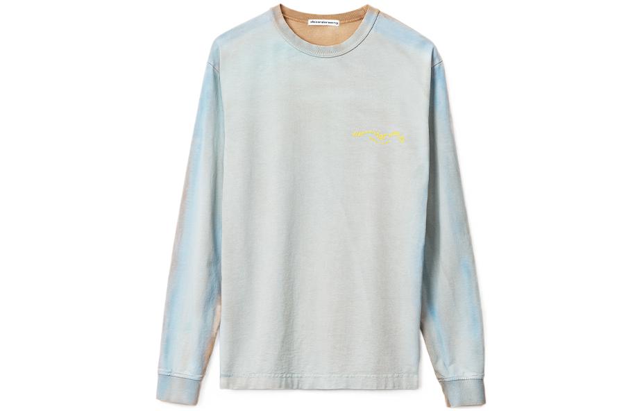 Alexander Wang Canal Blue Unisex Long Sleeve Plain Knit T-Shirt. UCC2221509-411