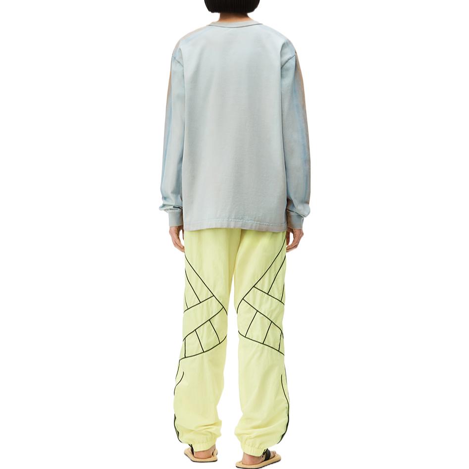 Shop 亚历山大王蓝色男女同款长袖纯色针织T恤 UCC2221509-411