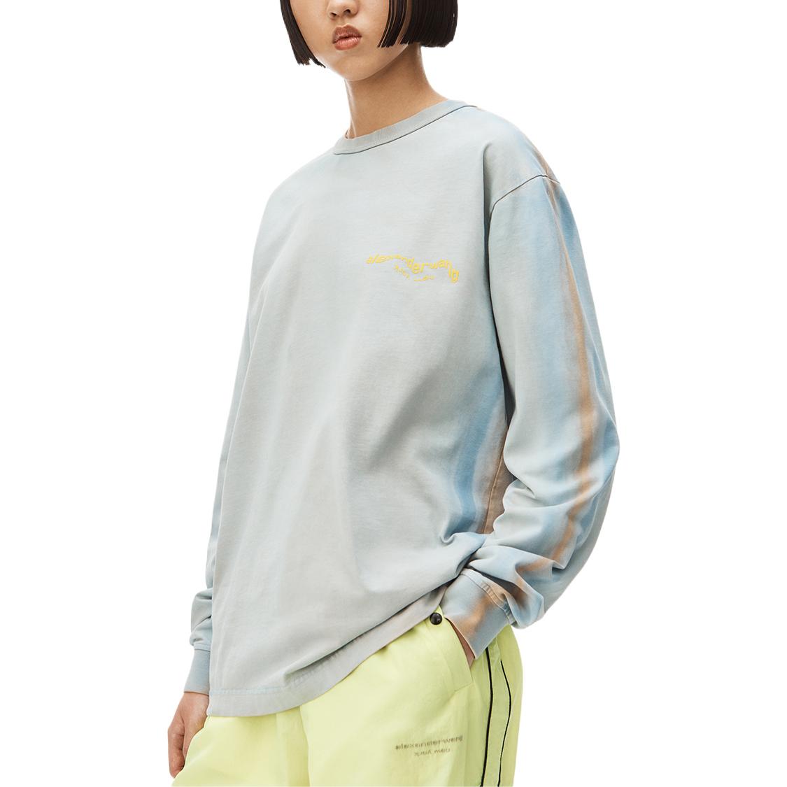 Purchase 亚历山大王蓝色男女同款长袖纯色针织T恤 UCC2221509-411