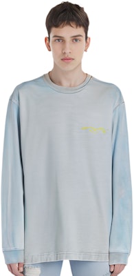 亚历山大王蓝色男女同款长袖纯色针织T恤 UCC2221509-411 Sizing 亚历山大王蓝色男女同款长袖纯色针织T恤 UCC2221509-411