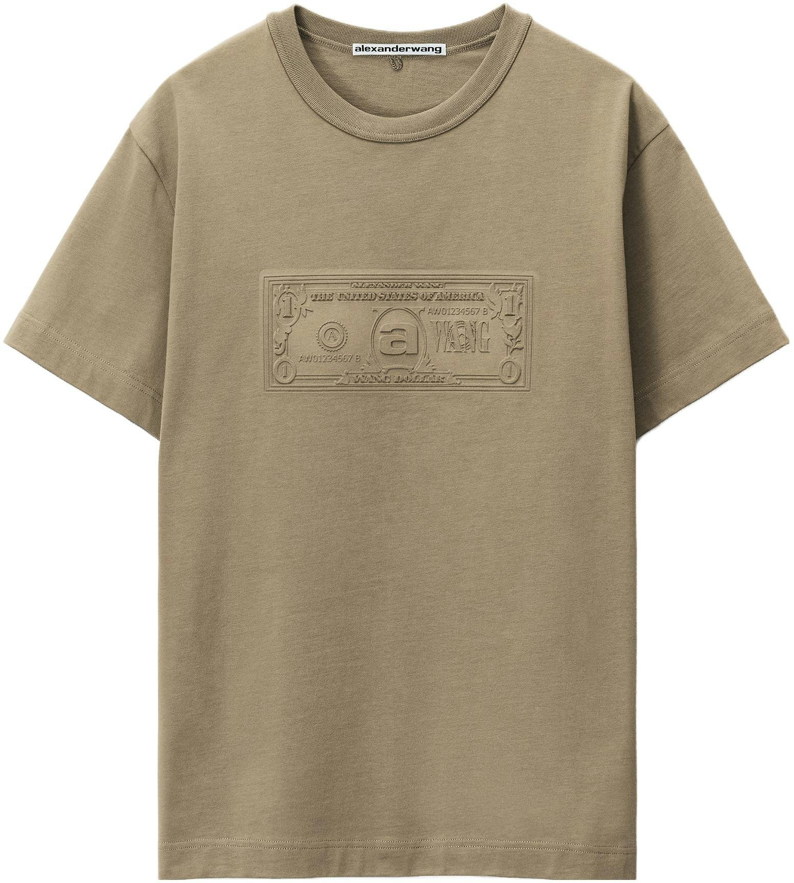 alexander-wang-compact-jersey-dollar-print-short-sleeve-t-shirt-unisex-khaki-ucc-3231638-136