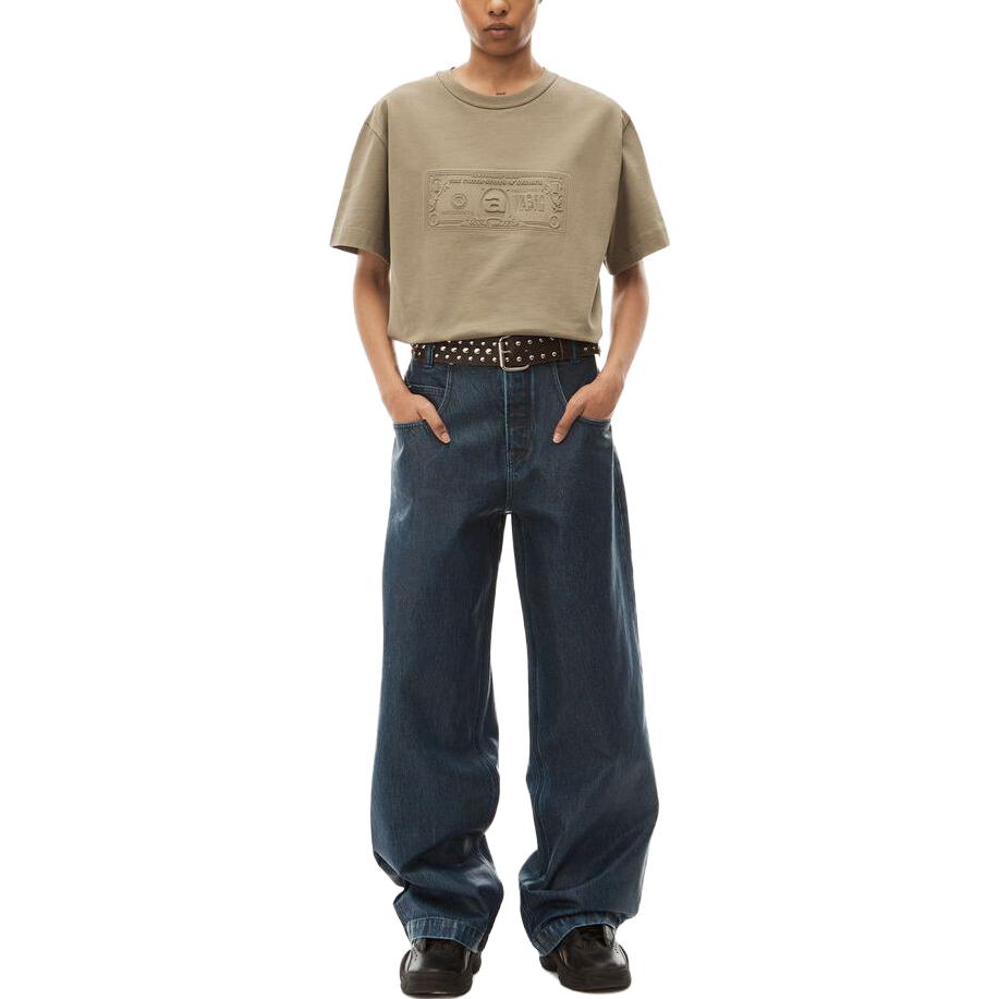 Shop 亞歷山大王印花短袖T恤 男女款 卡其色 Dollar圖案 限量版 UCC3231638-136