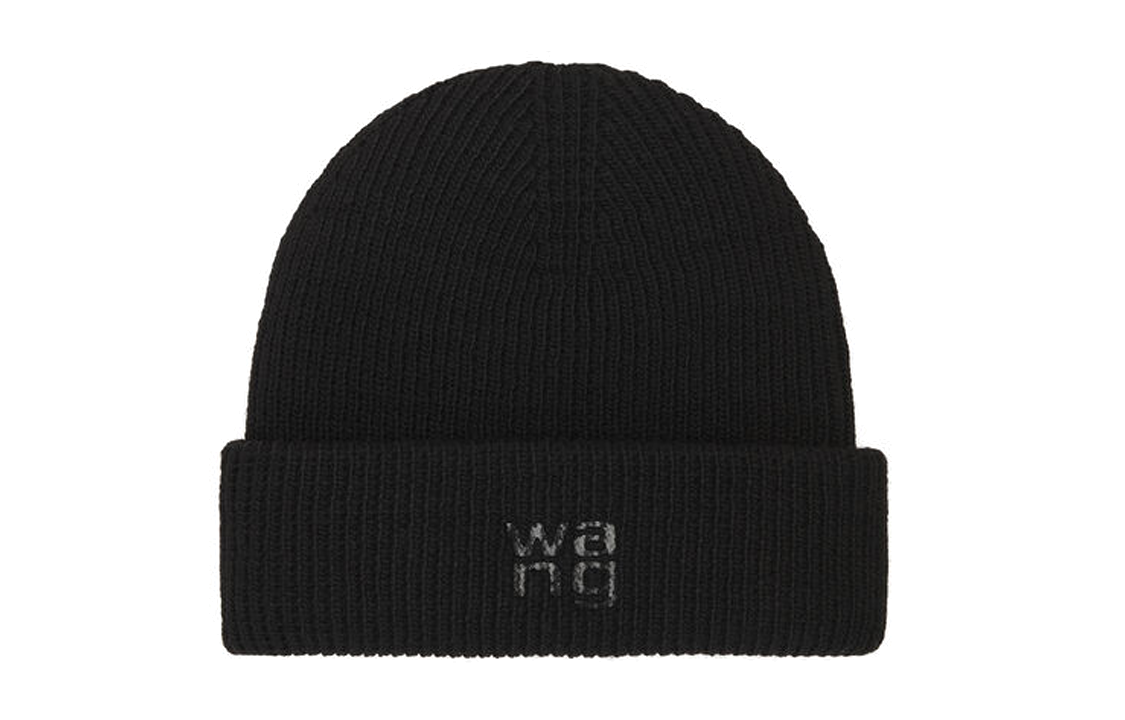 Order Alexander Wang Embossed Logo Nylon Beanie Unisex Black 4KC4239073001