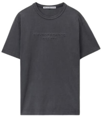 亚历山大王灰色压纹标志男女同款圆领T恤. UCC12416980-94A Buy 亚历山大王灰色压纹标志男女同款圆领T恤. UCC12416980-94A