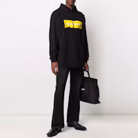 Lookbook Alexander Wang FW21 雙標誌印花連帽衫 黑色 UCC2211001-001
