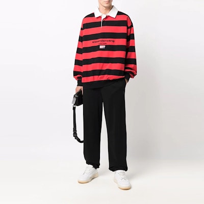 亚历山大王 FW21 红色刺绣标志男女同款长袖运动衫 UCC3211418-624 Shop 亚历山大王 FW21 红色刺绣标志男女同款长袖运动衫 UCC3211418-624