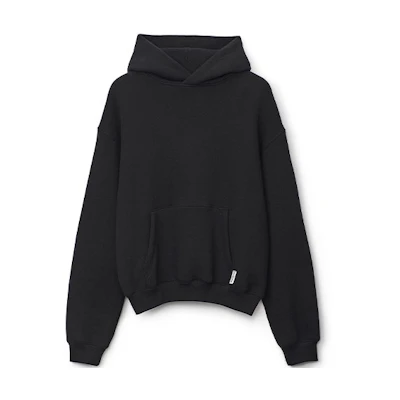 Alexander Wang FW21 Heavy Fleece Hoodie Unisex Black UCC3211472-001
