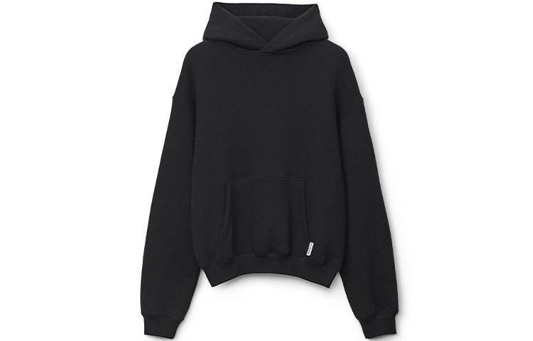 Order Alexander Wang FW21 Heavy Fleece Hoodie Unisex Black UCC3211472-001