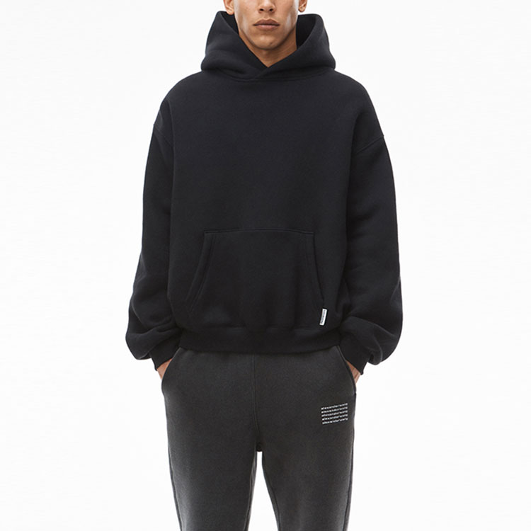 Purchase Alexander Wang FW21 Heavy Fleece Hoodie Unisex Black UCC3211472-001