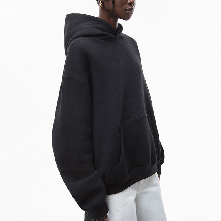 Cheap Alexander Wang FW21 Heavy Fleece Hoodie Unisex Black UCC3211472-001
