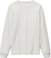 Alexander Wang FW21 Unisex High-Twist Cotton Long Sleeve T-Shirt Grey. UCC3211013-050 Alexander Wang FW21 Unisex High-Twist Cotton Long Sleeve T-Shirt Grey. UCC3211013-050