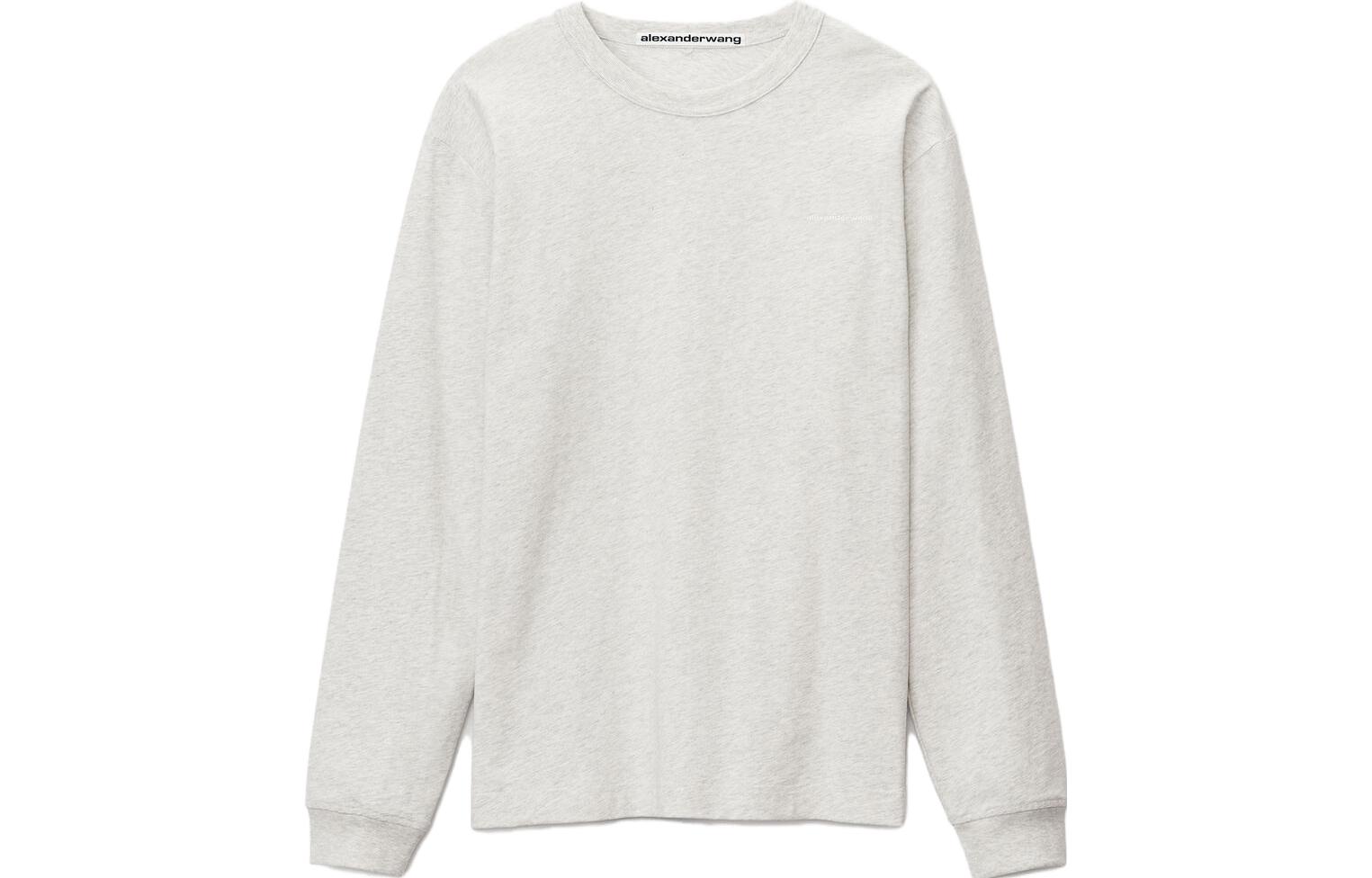 Order Alexander Wang FW21 Unisex Camiseta Manga Larga Algodón Gris. UCC3211013-050