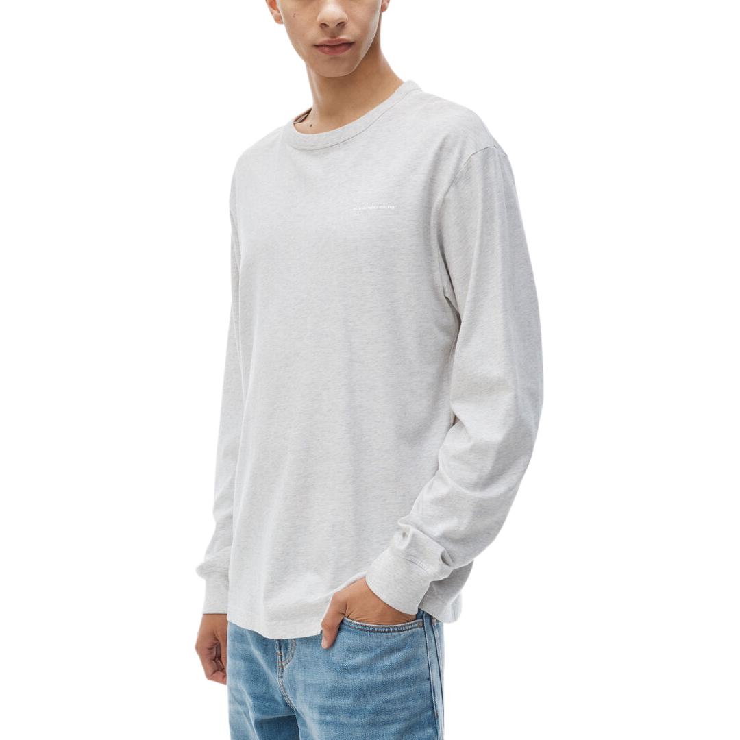 Purchase Alexander Wang FW21 Unisex Camiseta Manga Larga Algodón Gris. UCC3211013-050