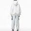 Shop Alexander Wang FW21 Unisex Oversized Hoodie White Long Sleeve Sweatshirt UCC3211472-100