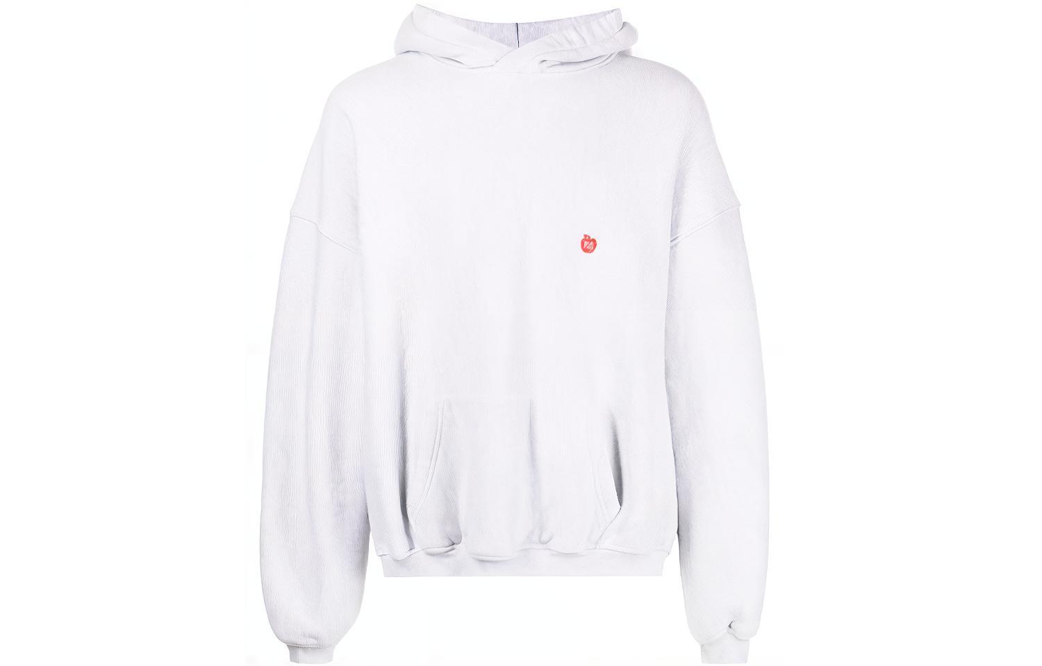 Alexander Wang FW22 Apple Print Pullover Sweatshirt Unisex White UCC1231592-050