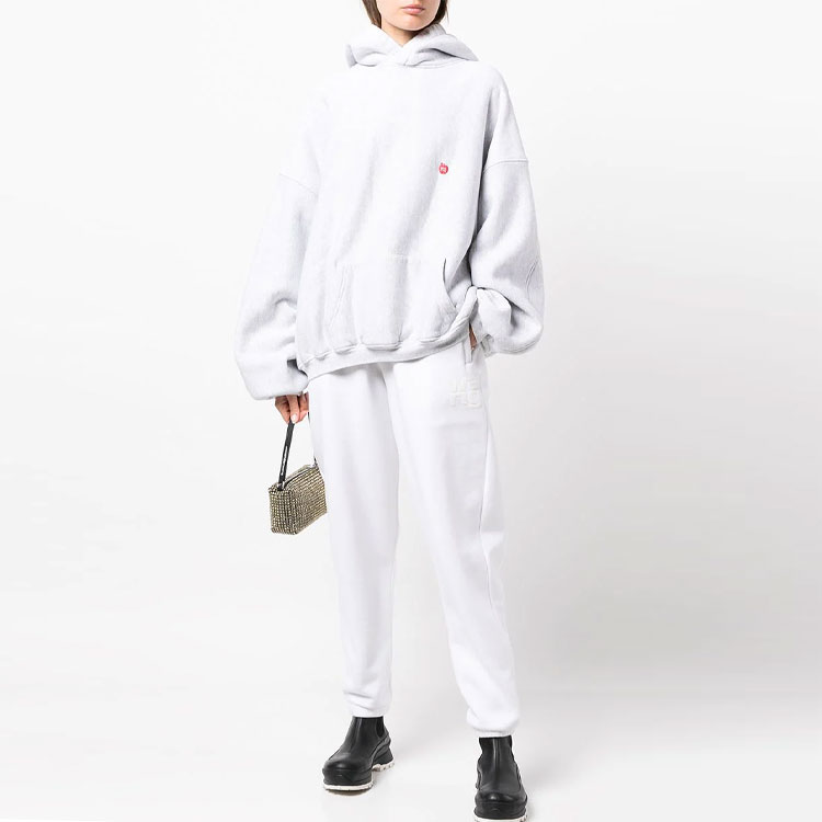 Lookbook Alexander Wang FW22 Apple Print Pullover Sweatshirt Unisex White UCC1231592-050