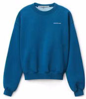 Alexander Wang FW22 Blue Logo Print Pullover Crewneck Sweatshirt Unisex UCC2221530-415 Alexander Wang FW22 Blue Logo Print Pullover Crewneck Sweatshirt Unisex UCC2221530-415